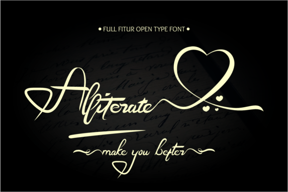 Alliterate: A Handwritten Font for Makers