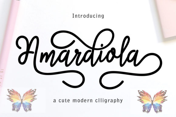 Amardiola Font: Elevate Handmade Labels & Invites