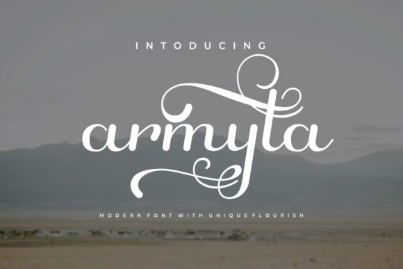 Armyta: A Handwritten Font for Makers