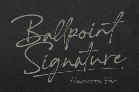 Ballpoint Signature: A Handwritten Typeface for Editorial Design