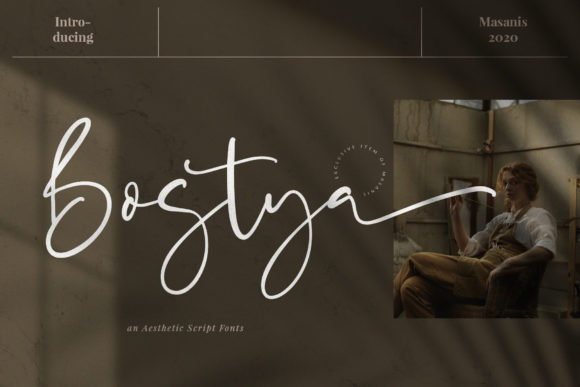 Bostya: A Relaxed Handwritten Font for Editorial Design