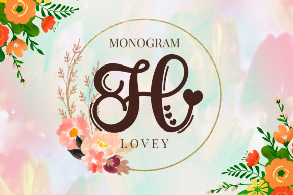 Designing with Lovey Monogram Font for Elegant Brands