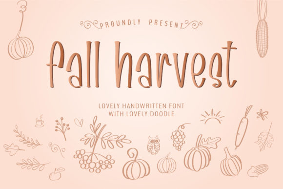Fall Harvest: A Handwritten Typeface for Editorial Warmth