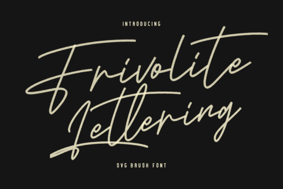 Frivolite Lettering: A Hand-Brushed Font for Web Design