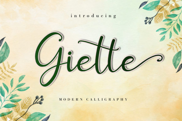 Giette: A Timeless Handwritten Font for Branding