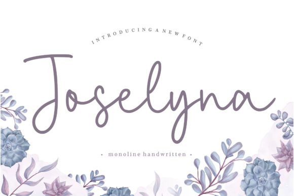 Joselyna: A Script Font for Elegant Editorial Design