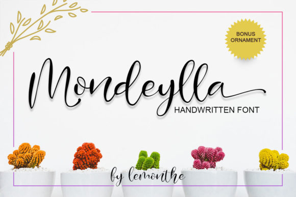 Mondeylla: A Handwritten Font for Elegant Branding