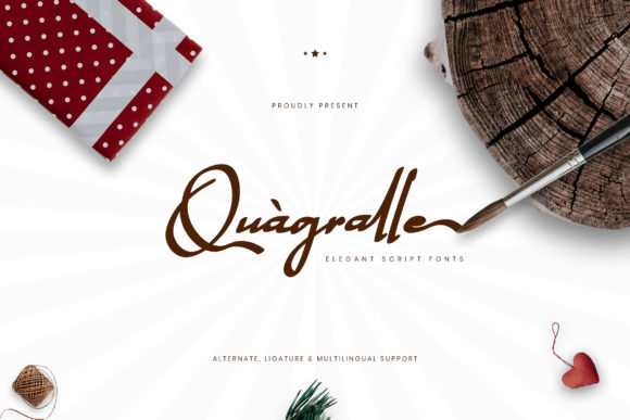 Quagralle: An Elegant Script Font for Branding