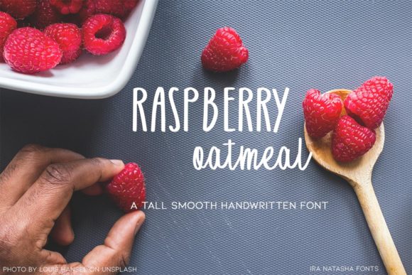 Raspberry Oatmeal: A Fresh Handwritten Font for Web Design