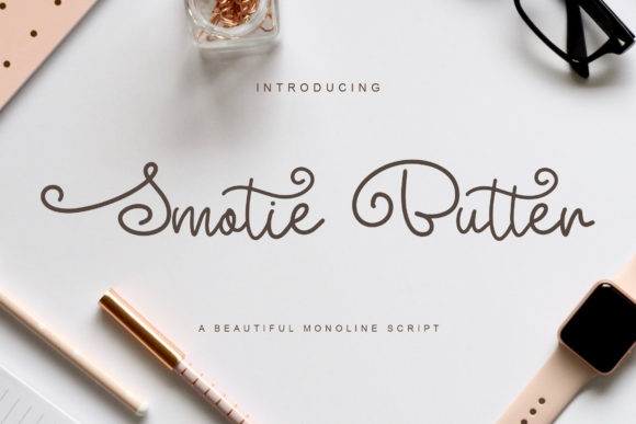 Smotie Butter: A Graceful Script Font for Editorial Design