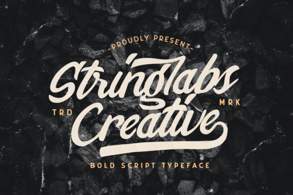 Stringlabs Creative: A Bold Script Font for Campaigns